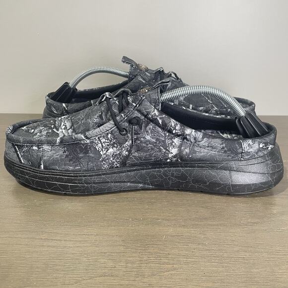 Jelly Roll Hey Dude Mens Size 12 Slides NEW Realtree Edge Wally Black Camo Shoes main image 8